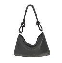 Black sparkle shoulder bag