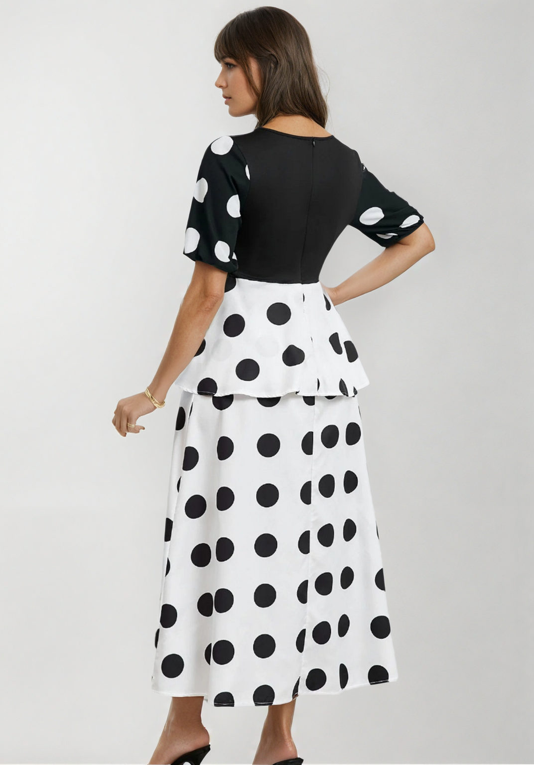 Ritz Dress - Black/White