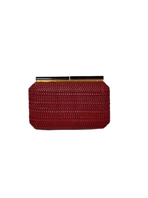 Rattan clutch -Red