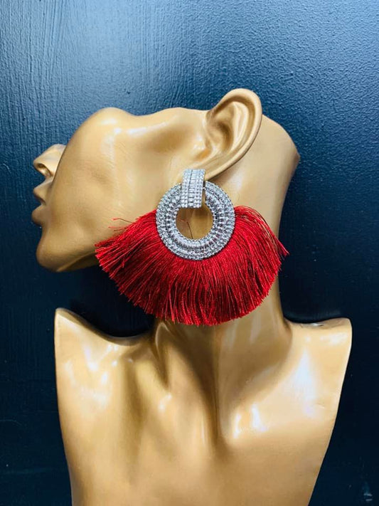 Olivia Earring (maroon)